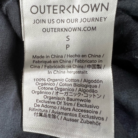 NWT Outerknown Lulu Dress Black Size Small - Picture 10 of 16
